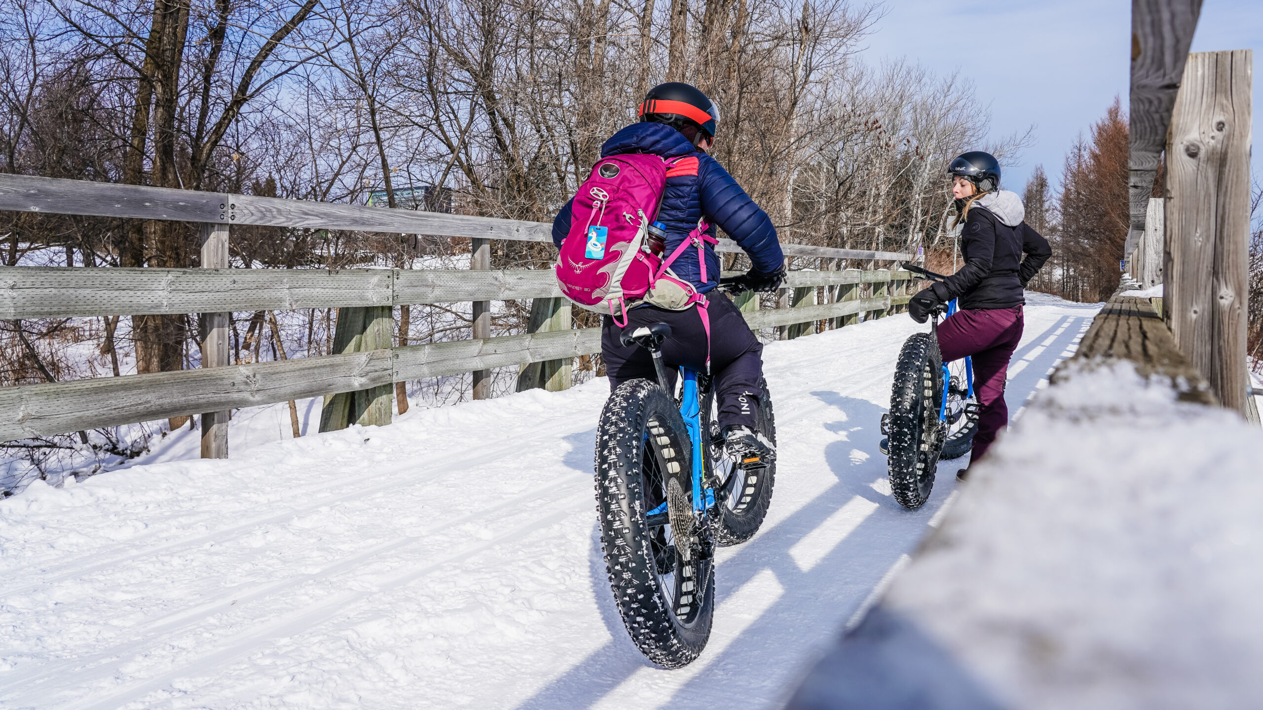 Fat biking activities and Winter Wear Rental in Quebec City