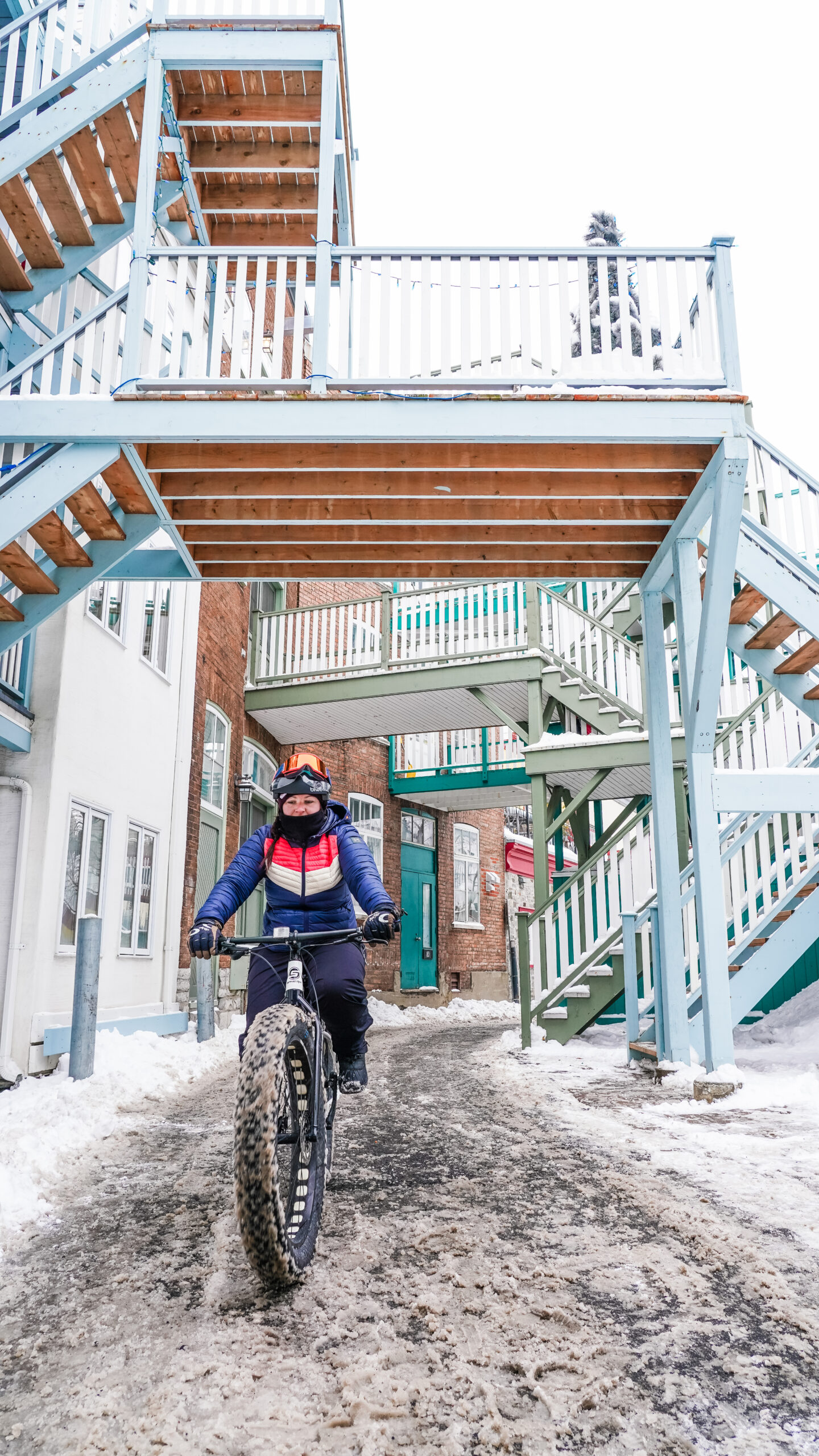 Fat biking activities and Winter Wear Rental in Quebec City