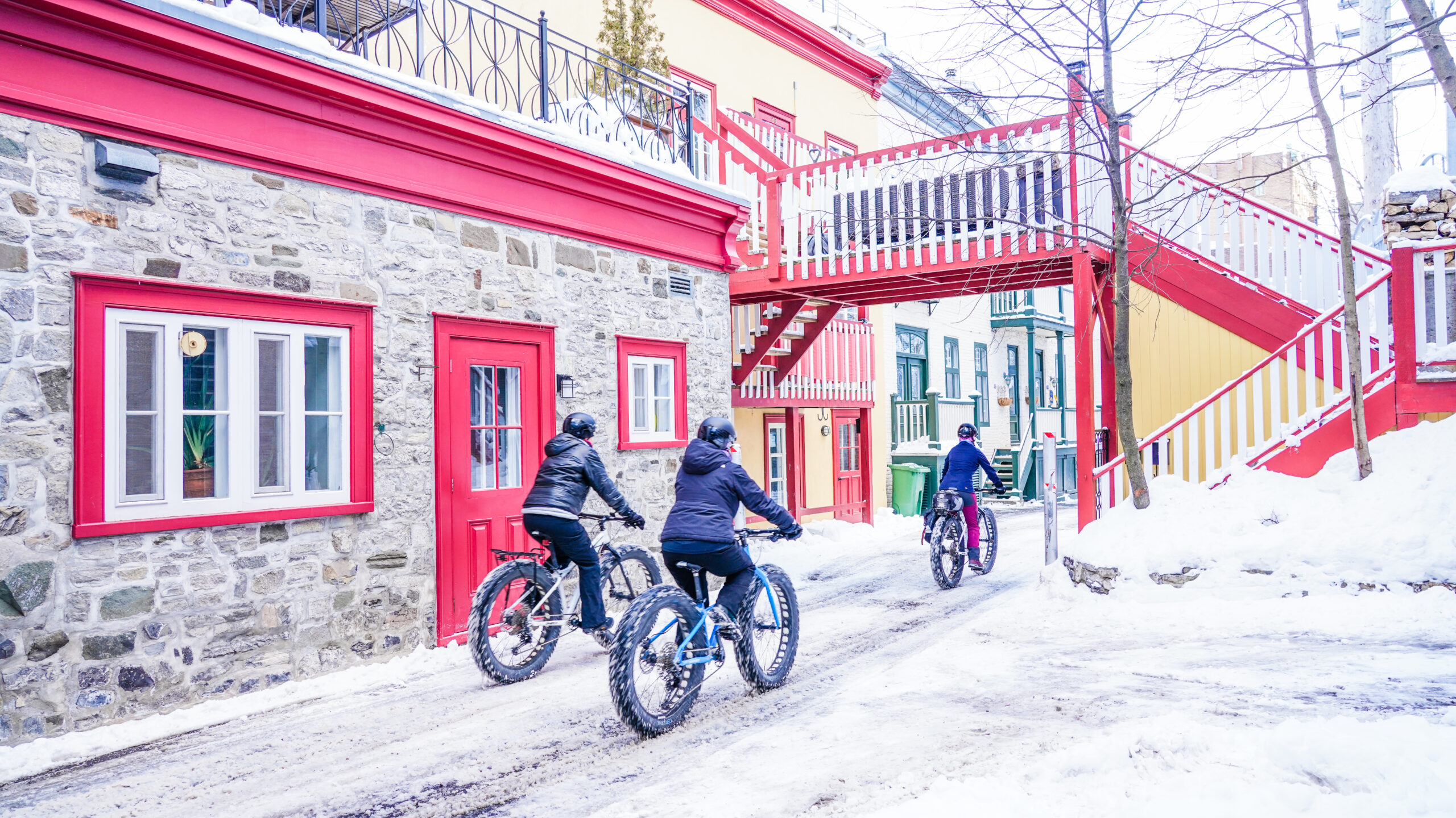 Fat biking activities and Winter Wear Rental in Quebec City