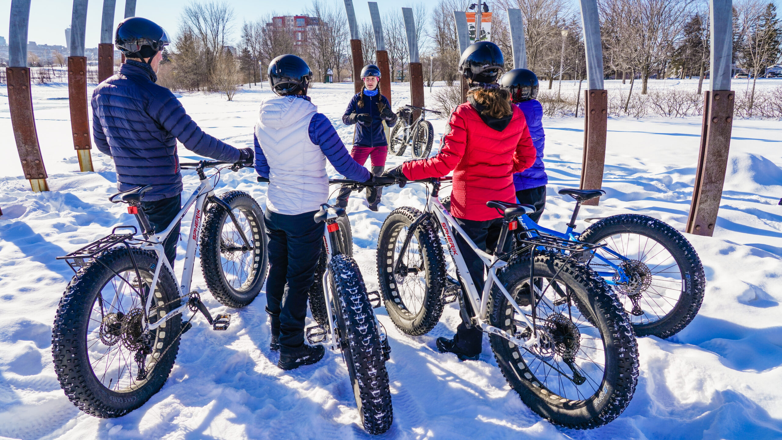 Fat biking activities and Winter Wear Rental in Quebec City